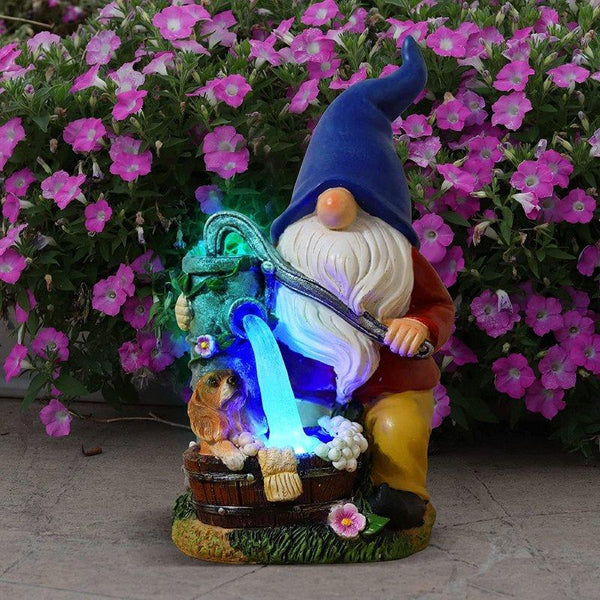 Take A Shower Solar Garden Gnome