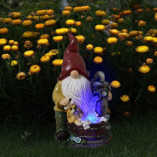 Take A Shower Solar Garden Gnome
