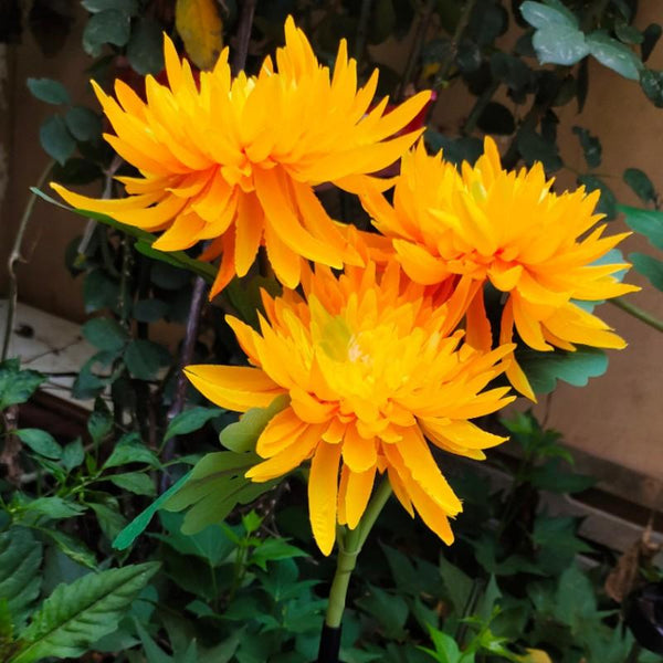 3 Heads Chrysanthemum Flower Solar Light